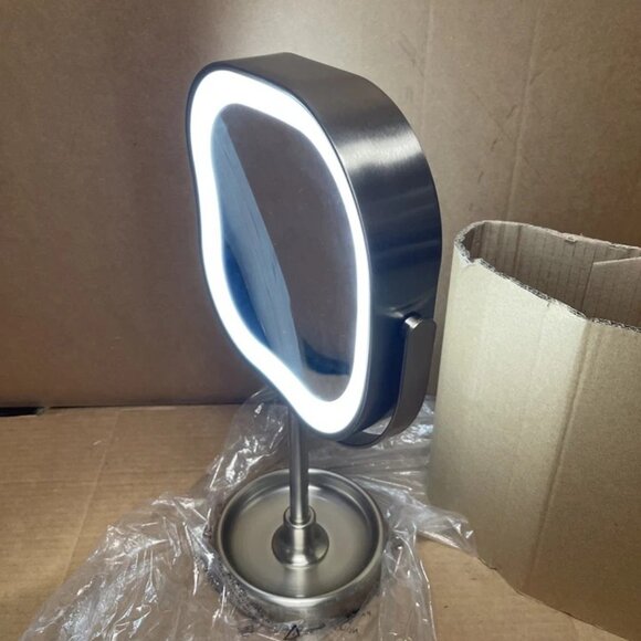 Conair Halo LED Rechargeable Double-Sided Vanity Mirror 10x Magnification  Light - Picture 2 of 9